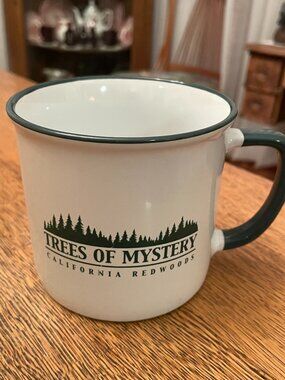 Trees of Mystery: California Redwoods Souvenir Coffee Cup Mug 15 ounces